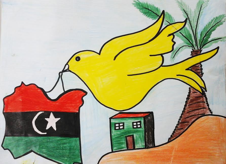 ليبيا وطن وسلام معرض رسومات أطفال ليبيين المنظمة العربية للتربية والثقافة والعلوم
