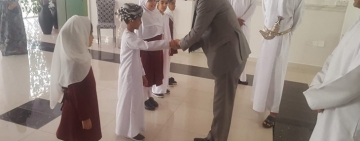 معالي الأستاذ الدكتور محمد ولد أعمر  يزور مقر اللجنة الوطنية العمانية للتربية والثقافة والعلوم  و المدرسة الأساسية، العذيبة، بمسقط، سلطنة عمان