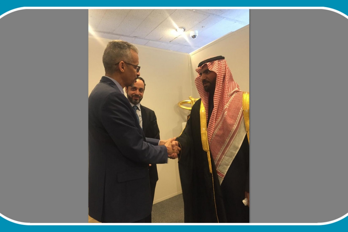 لقاء مدير عام الألكسو مع وزير الثقافة بالمملكة العربية السعودية