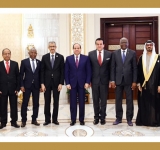 رئيس جمهورية مصر العربية يستقبل وزراء التعليم العالي والبحث العلميى العرب