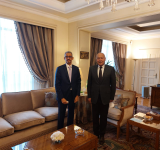 معالي الأمين العام للجامعة  العربية  يستقبل معالي المدير العام للمنظمة