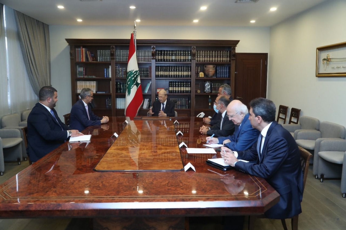 فخامة الرئيس اللبناني يستقبل معالي المدير العام للألكسو بمقر الرئاسة ببيروت