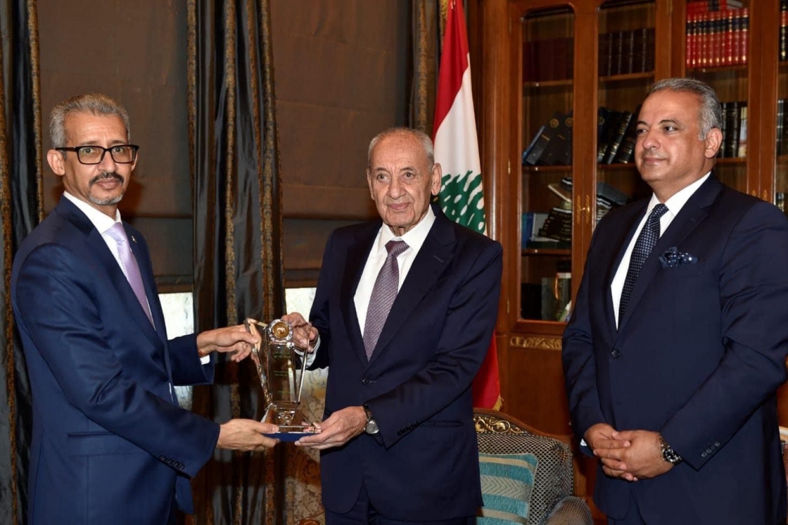 رئيس مجلس النواب بالجمهورية اللبنانية يستقبل المدير العام للألكسو