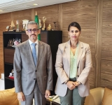 المدير العام للاكسو يستقبل مسؤولة مكتب المنظمة الدولية للفرنكوفونية بتونس