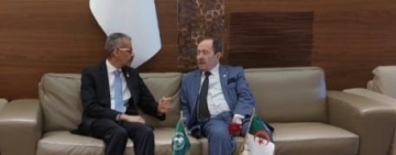 وزير التربية الوطنية بالجمهورية الجزائرية  الديمقراطية   الشعبية  يستقبل مدير عام الالكسو