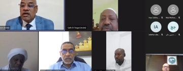 اجتماع إدارة معهد الخرطوم بحضور إدارة المعلومات والاتصال مع شركة كلاسيرا بشأن الاستعداد لانطلاق منصة معهد الخرطوم الدولي للغة العربية للتعليم والتدريب