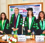 وزيرة شئون الهجرة المصرية تزور معهد البحوث العربية