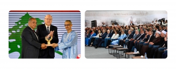 دولة رئيس الوزراء اللبناني الاستاذ نجيب ميقاتي يفتتح احتفالية طرابس عاصمة للثقافة العربية..  بحضور معالي المدير العام