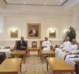 معالي الشيخ عبد الله بن ناصر البكري، يستقبل معالي الأستاذ الدكتور محمد ولد أعمر