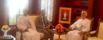 صاحب السمو هيثم بن طارق آل سعيد، يستقبل معالي الأستاذ الدكتور محمد ولد أعمر.