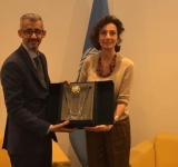 المديرة العامة لليونسكو تستقبل مدير عام الألكسو