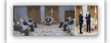 Mauritanian President Mohamed Ould Cheikh El Ghazouani receives ALECSO Director-General