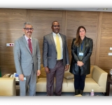  ALECSO Director-General receives a delegation from the   International Institute for Democracy and Electoral Assistance