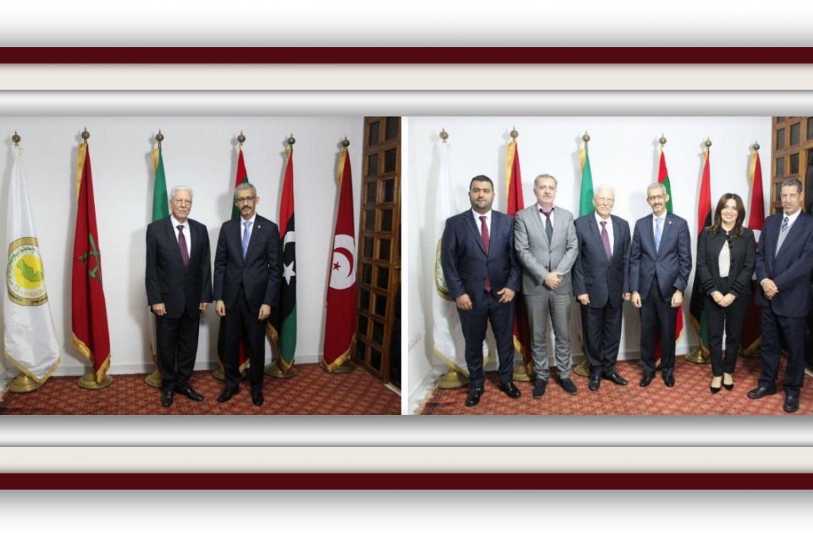 ALECSO Director-General pays visit to   Arab Maghreb Union Secretary-General in Rabat