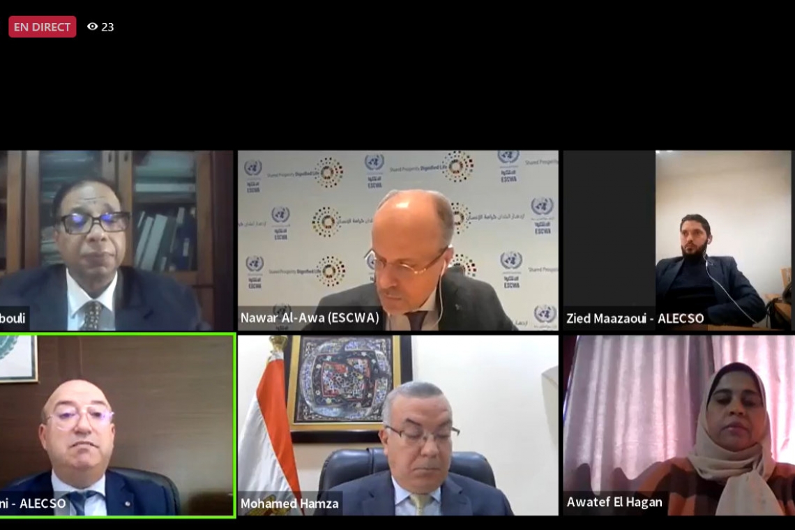 ALECSO holds Webinar on   “The Use of Technology for Education Sustainability During Crises and Disasters”