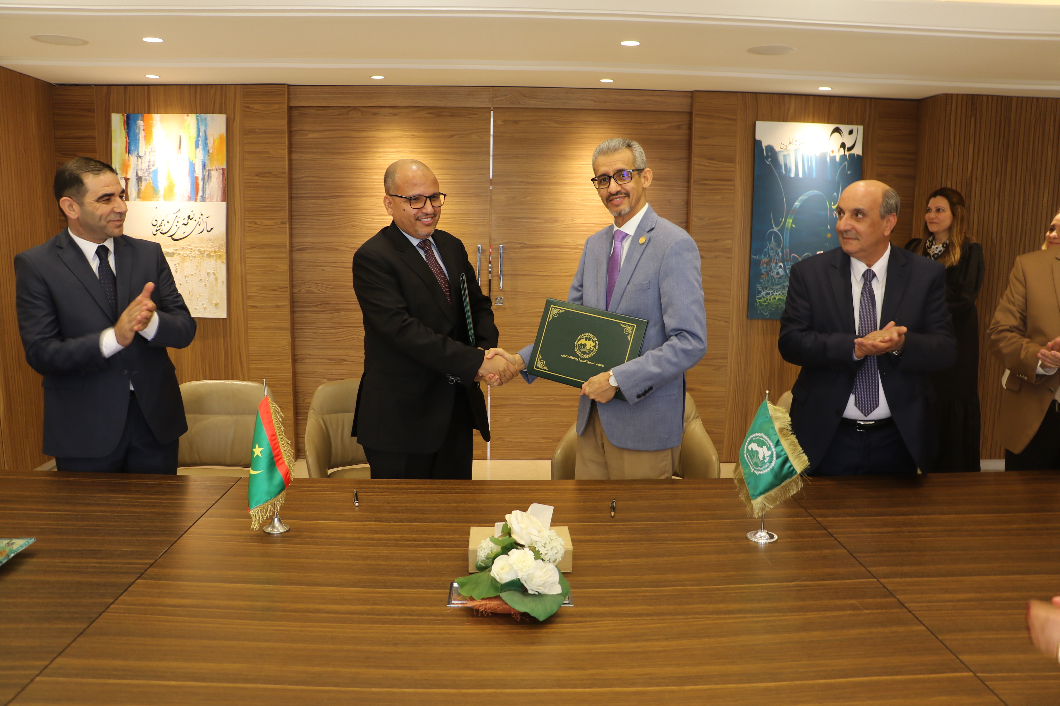 ALECSO Director-General signs Cooperation Agreement with the   President of the University of Islamic Sciences in Laayoune - Mauritania