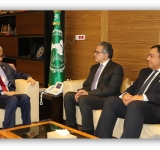 ALECSO Director-General receives the Arab candidate   for the position of Director-General of UNESCO