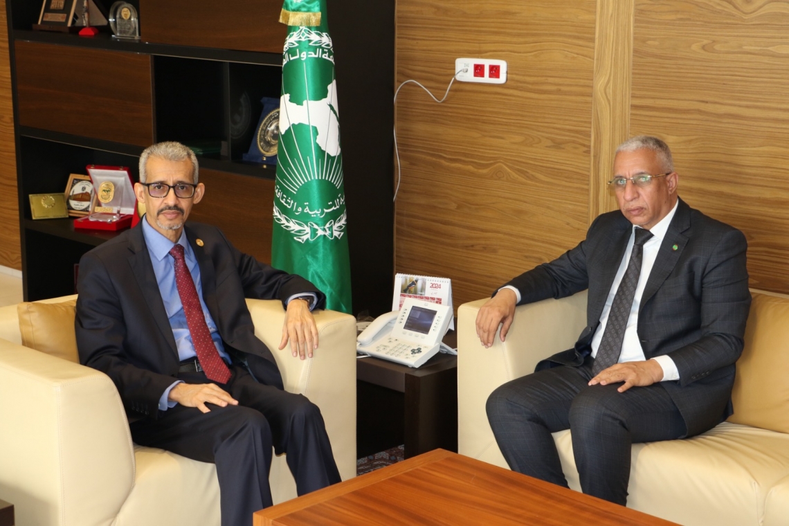 ALECSO Director-General receives Mauritanian Minister of Education and Reform of the Educational System