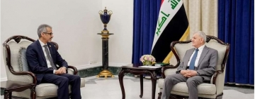 فخامة رئيس الجمهورية العراقي  يستقبل  المدير العام للمنظمة العربية للتربية والثقافة والعلوم