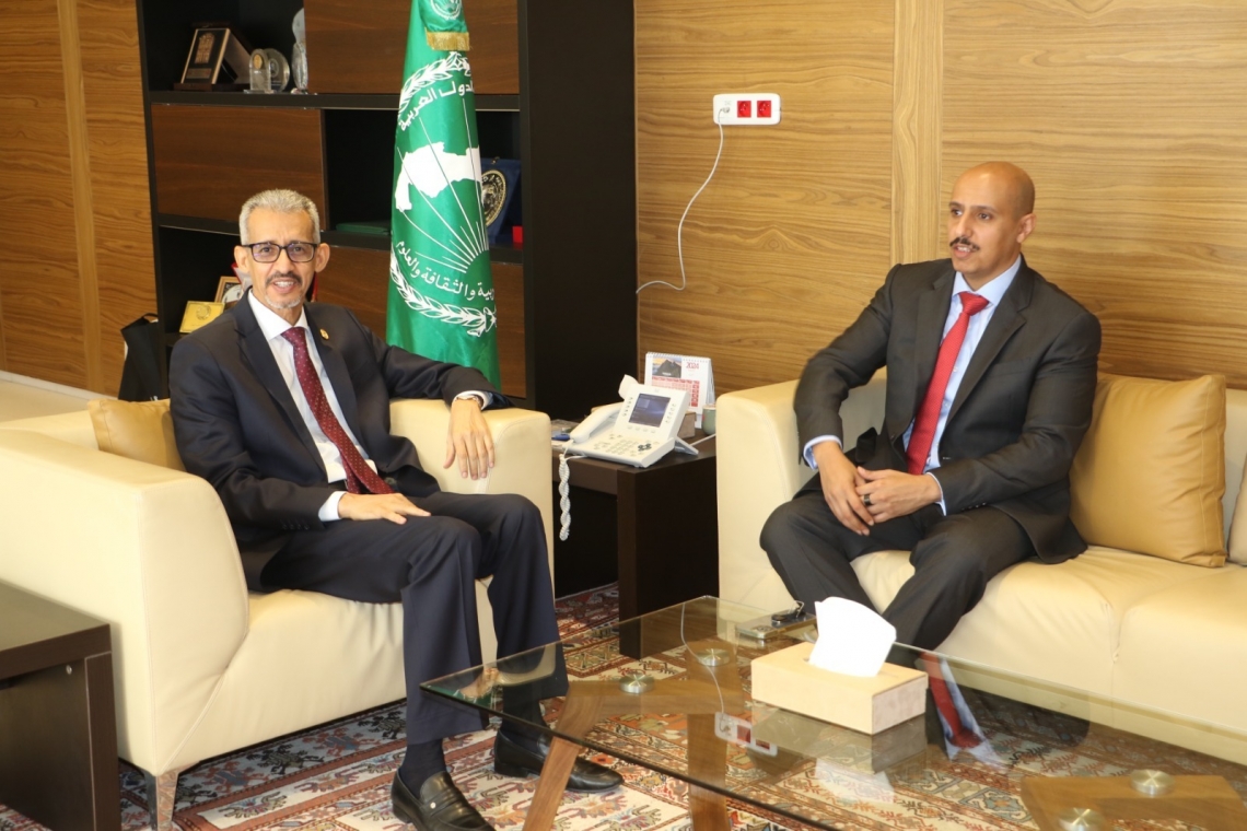 ALECSO Director-General receives   Director-General of the Arab Planning Institute