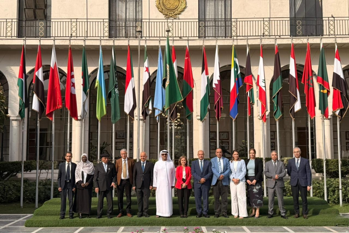 مكتب تنسيق التعريب يشارك بمقر جامعة الدول العربية  في اجتماع اللجنة التنفيذية للاستراتيجية العربية الموحدة لاستعادة الأرشيفات العربية المنهوبة