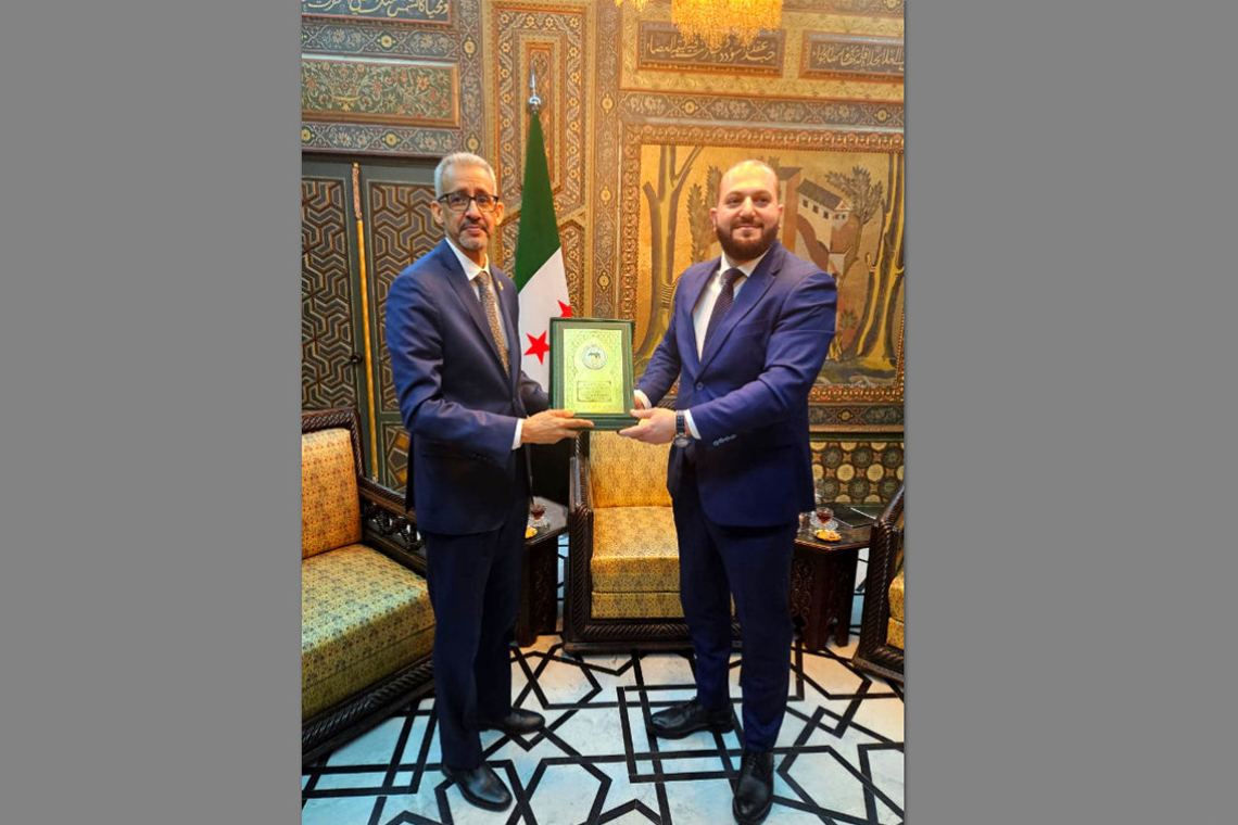 محافظ مدينة دمشق يستقبل المدير العام للألكسو