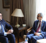 وزير الثقافة لجمهورية مصر العربية يلتقي المدير العام للمنظمة العربية للتربية والعلوم والثقافة