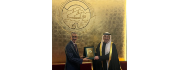 وزير الدولة لشؤون الاتصالات وتكنولوجيا المعلومات ووزير الإعلام والثقافة بالوكالة بدولة الكويت يستقبل المدير العام للألكسو