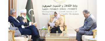 وزيرة الثقافة بدولة ليبيا تستقبل وفد الألكسو لمناقشة سبل التعاون المشترك
