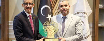 وزير التعليم العالي والبحث العلمي بدولة ليبيا يستقبل المدير العام للألكسو
