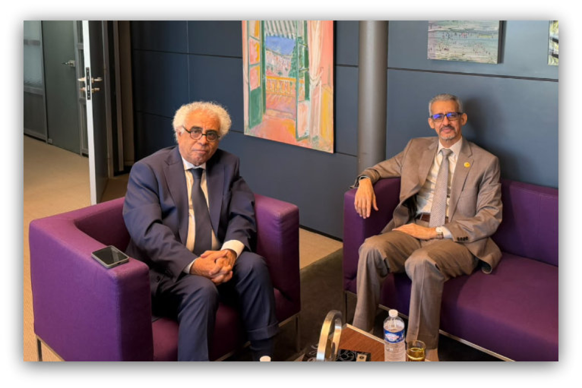 المدير العام للألكسو يلتقي المدير العام لمعهد العالم العربي في باريس لبحث آفاق التعاون الثقافي